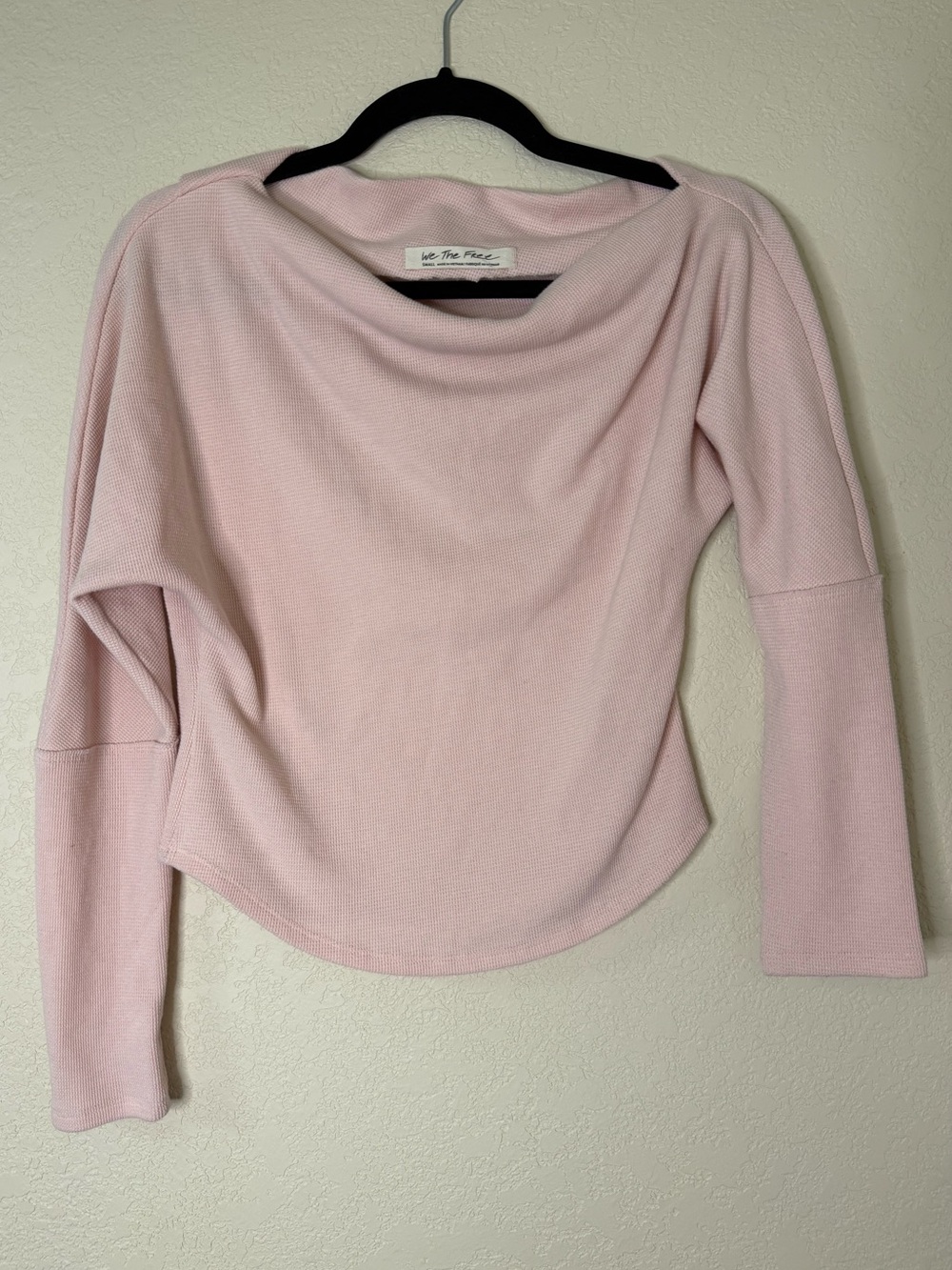 We The Free Light Pink Off The Shoulder Top